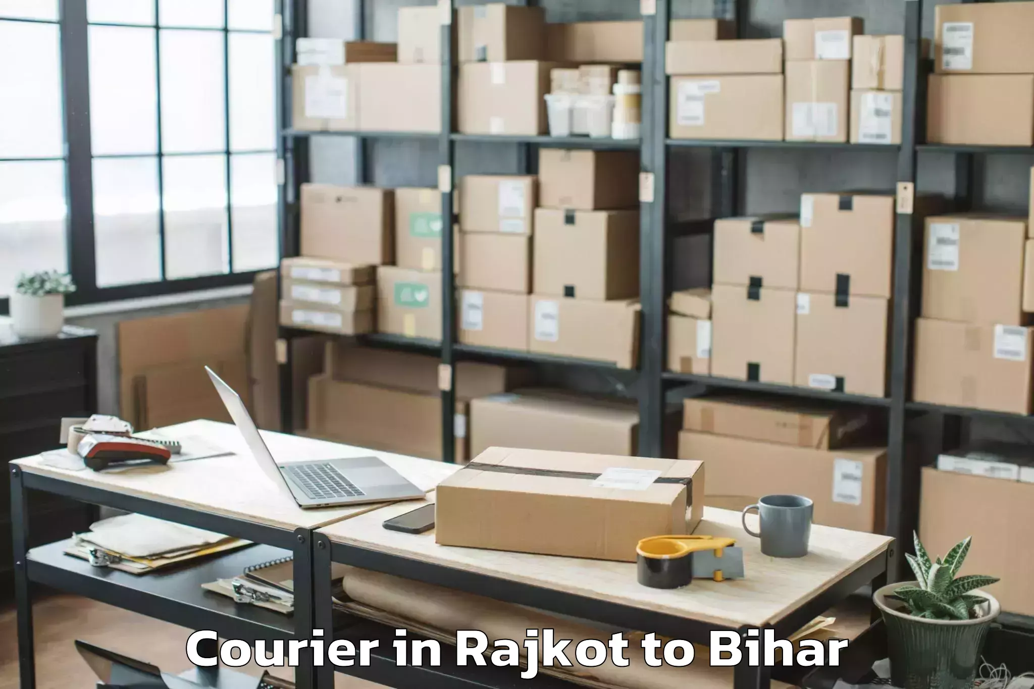 Easy Rajkot to Veer Kunwar Singh University A Courier Booking